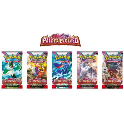 Artset 5 x Pokémon Paldea Evolved Booster Pack