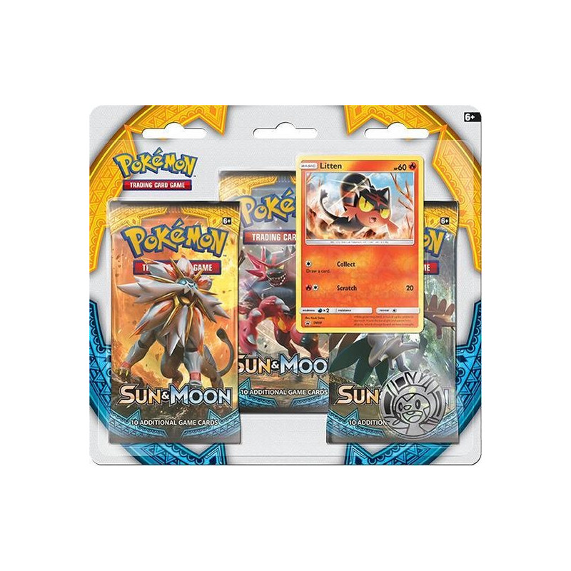 Pokémon Sun & Moon 3 Pack Blister