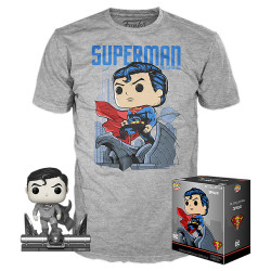 Set Funko POP & T-Shirt DC Comics Jim Lee Superman Exclusive
