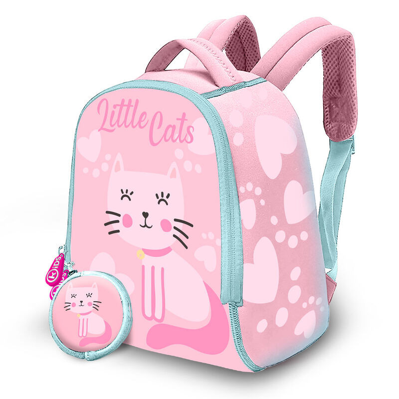 Little Cats Backpack + purse neoprene backpack 25cm