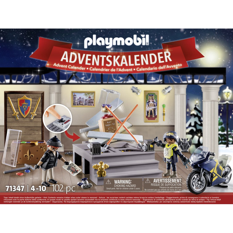 Playmobil Advent Calendar - Police Museum Theft Christmas Countdown Set