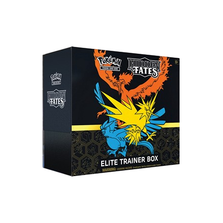 Pokemon Hidden Fates Elite Trainer Box Eng + Acryl protector!