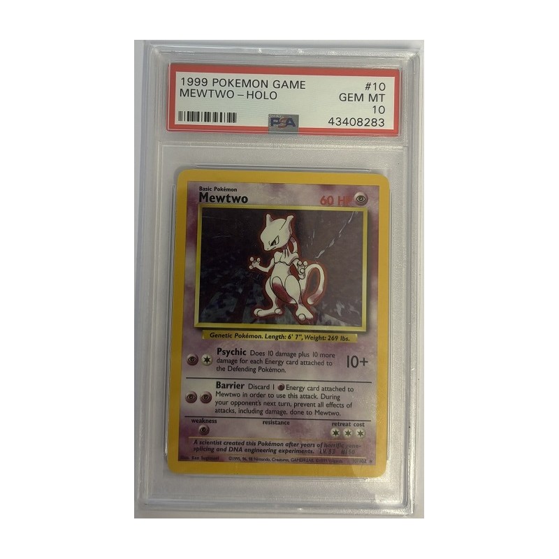 Mewtwo Base Set 10 PSA 10