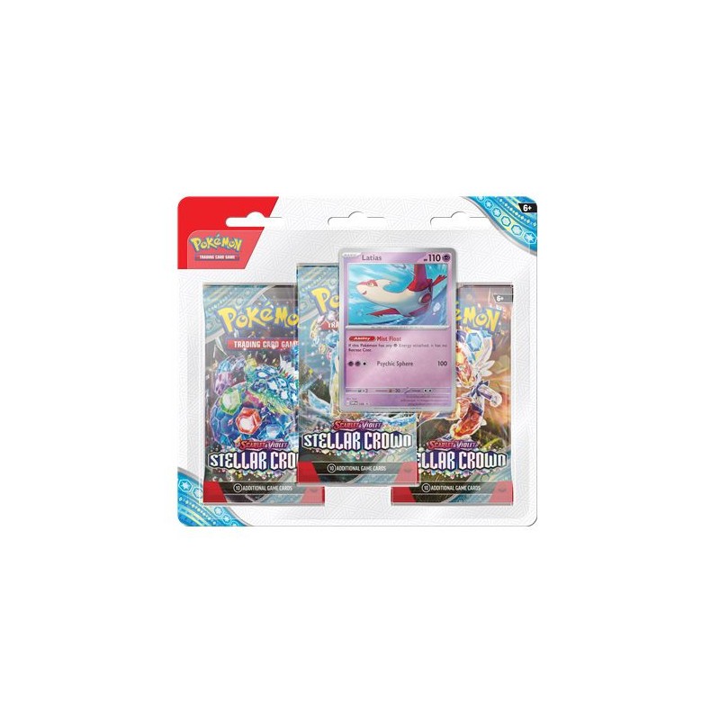 Pokémon TCG: Stellar Crown 3-Pack Blister Eng