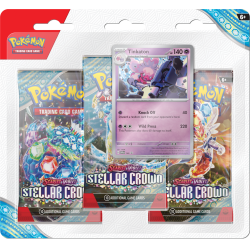 Pokémon TCG: Stellar Crown 3-Pack Blister Eng