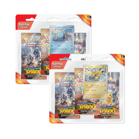 Pokémon SV08 Surging Sparks 3 Pack Blister Eng