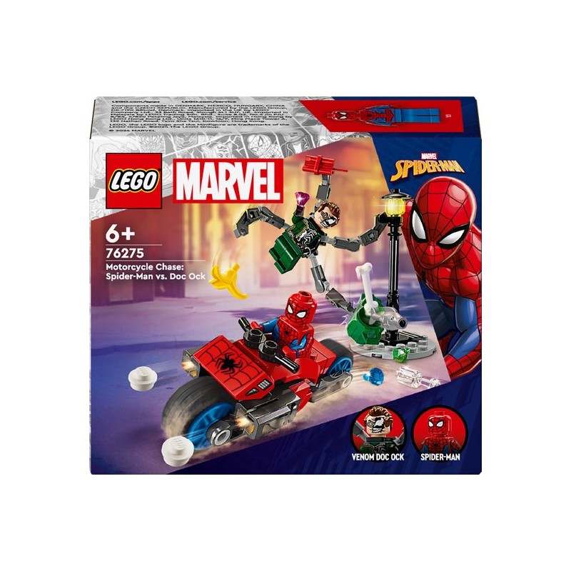 LEGO Marvel Motorachtervolging: Spider-Man vs. Doc Ock - 76275