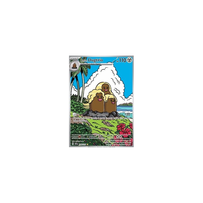Alolan Dugtrio - SSP 208 - Surging Sparks - Eng