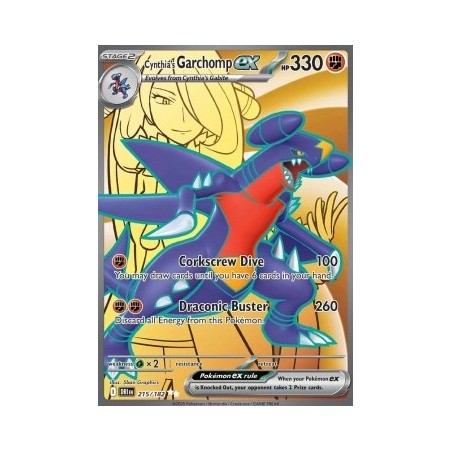 Cynthia's Garchomp ex - DRI 215 - Destined Rivals - Eng