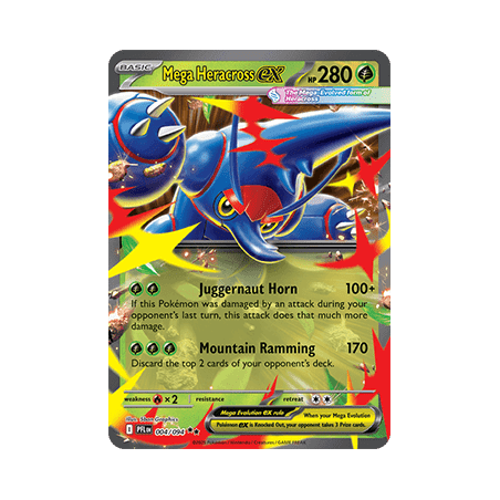 Mega Heracross Ex - PFL 004 - Phantasmal Flames - Eng