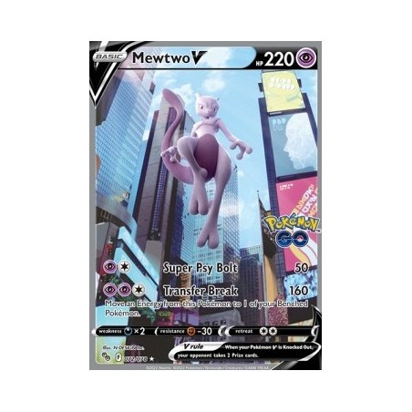 Mewtwo V (PGO 072) Pokémon Go - Eng