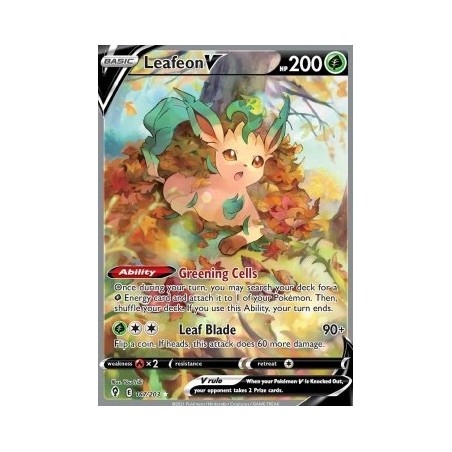 Leafeon V (EVS 167) - Evolving Skies - Eng