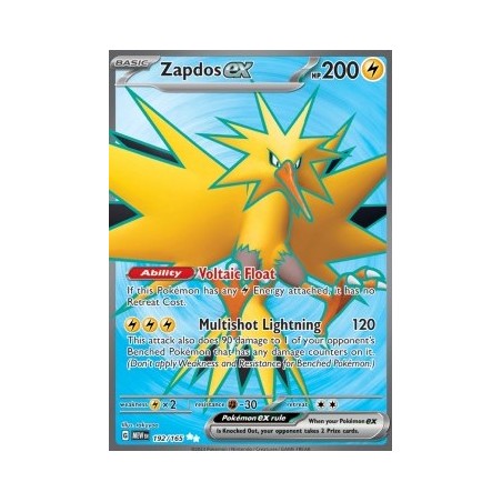 Zapdos ex (MEW 192) - 151 Set - Eng