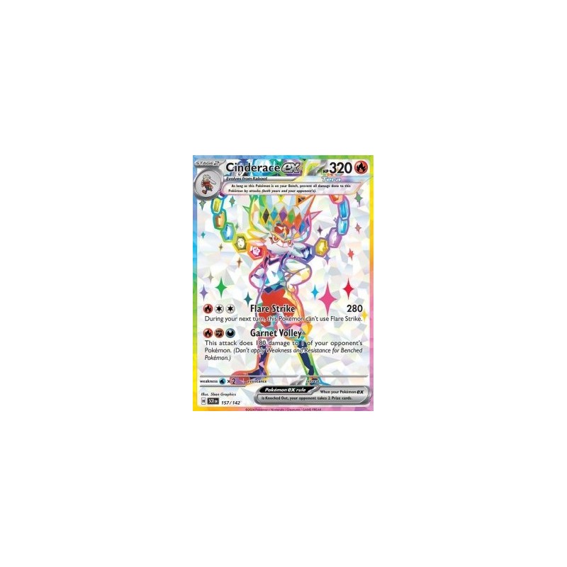 Cinderace ex (SCR 157) - Stellar Crown - Eng
