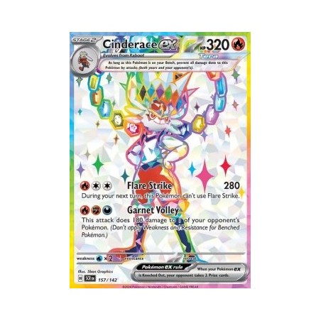 Cinderace ex (SCR 157) - Stellar Crown - Eng