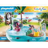 PLAYMOBIL Family Fun Leuk zwembad met watersplash - 70610