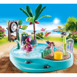 PLAYMOBIL Family Fun Leuk zwembad met watersplash - 70610