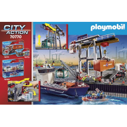 PLAYMOBIL City Action Cargo Portaalkraan met containers - 70770