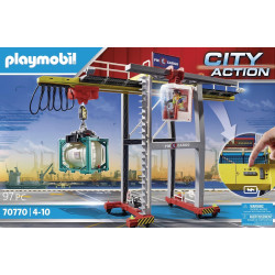 PLAYMOBIL City Action Cargo Portaalkraan met containers - 70770