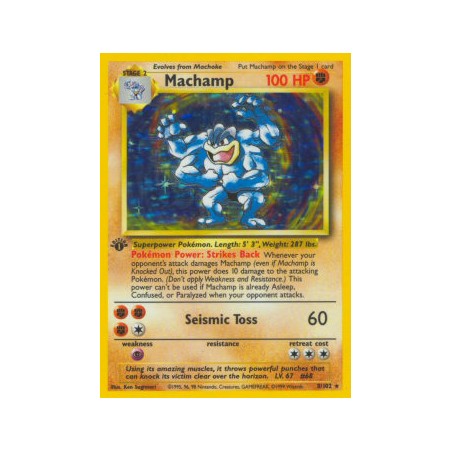Machamp 1st Edition (BS 8) - Base Set - NL/DUTCH
