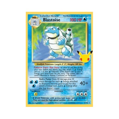 Blastoise (CEL BS 2) - Celebrations 25 Year - Eng