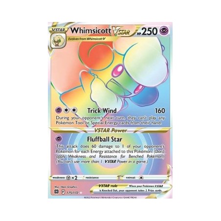 Whimsicott VSTAR (BRS 175) - Brilliant Stars - Eng