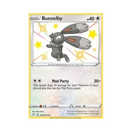 Bunnelby (SHF SV97) - Shining Fates - Eng
