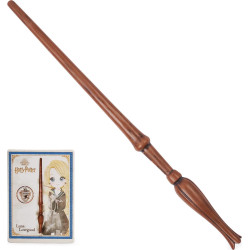 Wizarding World Harry Potter - Loena Leeflang Toverstaf - Met spreukenkaart - 30 cm