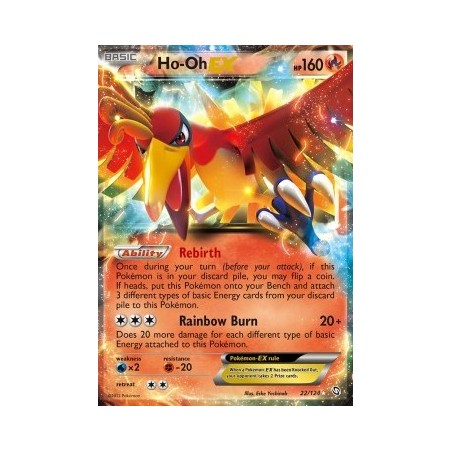Ho-Oh EX (DRX 22) - Dragons Exalted - Eng