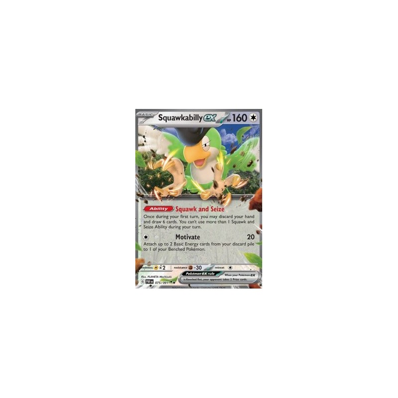 Squawkabilly ex (PAF 075) - Paldean Fates - Eng