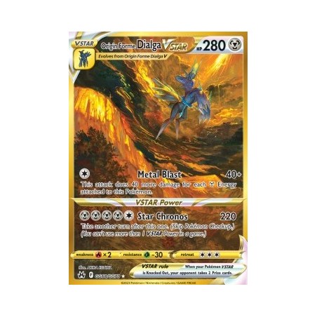 Origin Forme Dialga VSTAR (CRZ GG68) - Crown Zenith - Eng