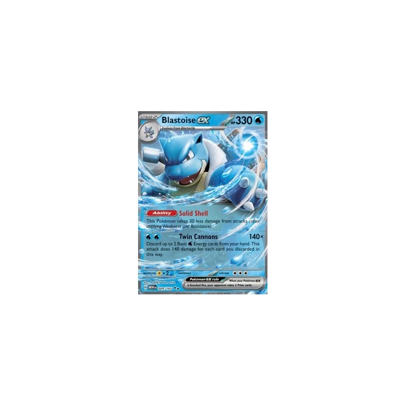 Blastoise ex (MEW 009) - 151 Set - Eng