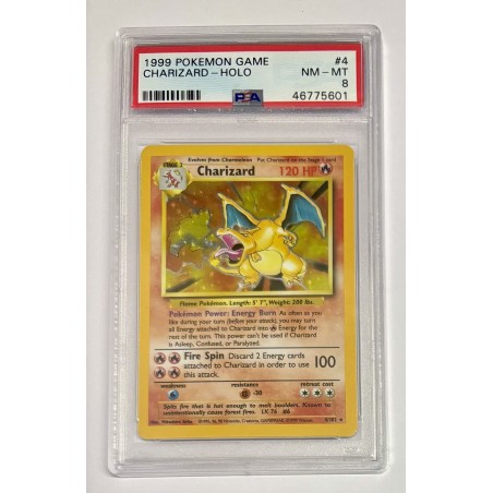 Charizard  - BS 4 - Base Set - PSA 7 - Eng